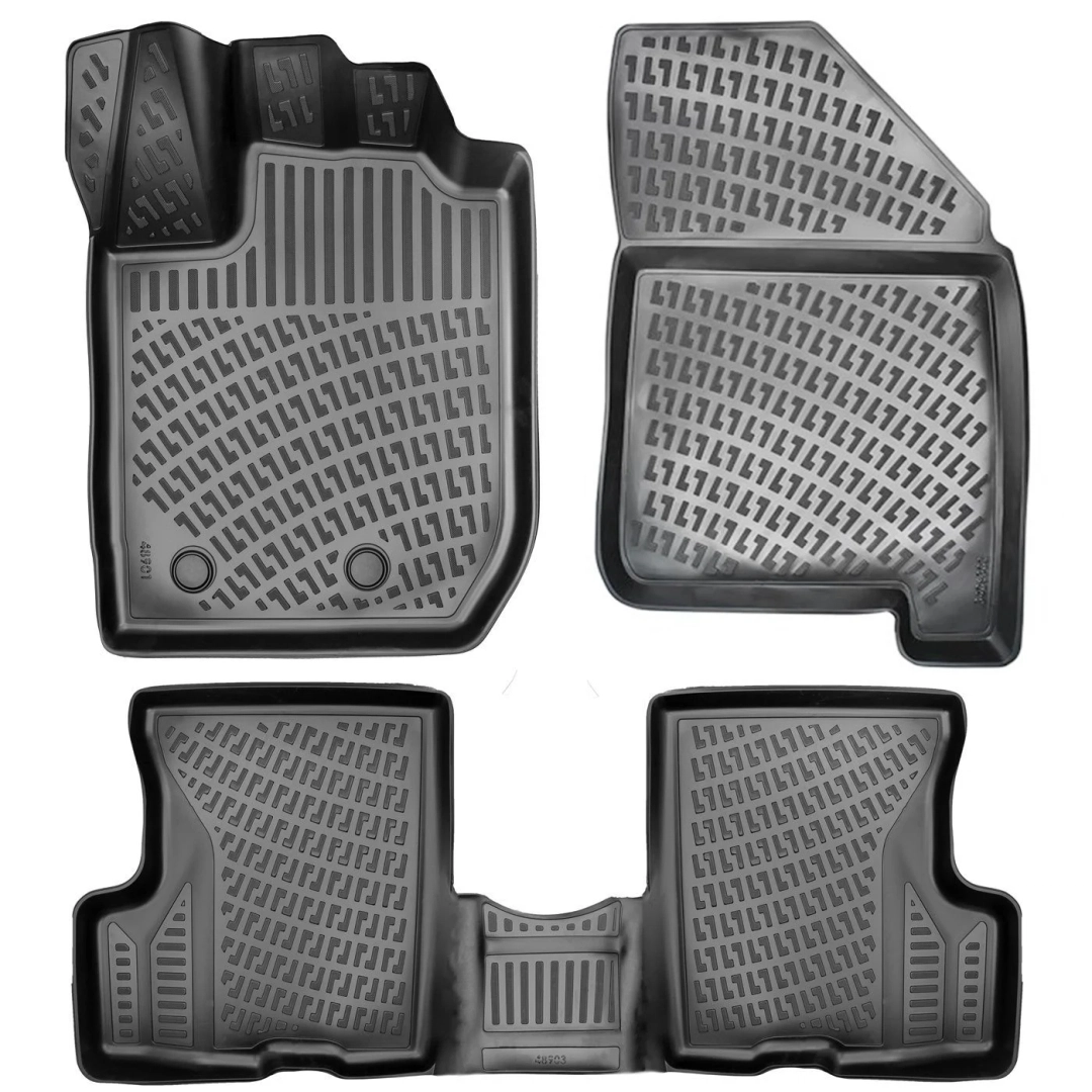3D Auto Gummimatten & Kofferraumwanne Set für Dacia DUSTER 4x4 Baujahr 2018-2022 2